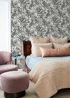 A-Street Prints Whimsy Nelda Wallpaper - Black