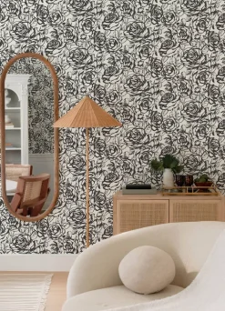 A-Street Prints Whimsy Nelda Wallpaper - Black