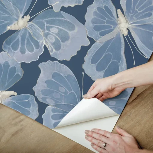 Aviva Stanoff Monarch Peel & Stick Wallpaper - Pewter