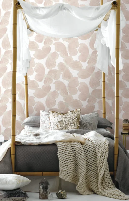 Aviva Stanoff Monarch Peel & Stick Wallpaper - Pink