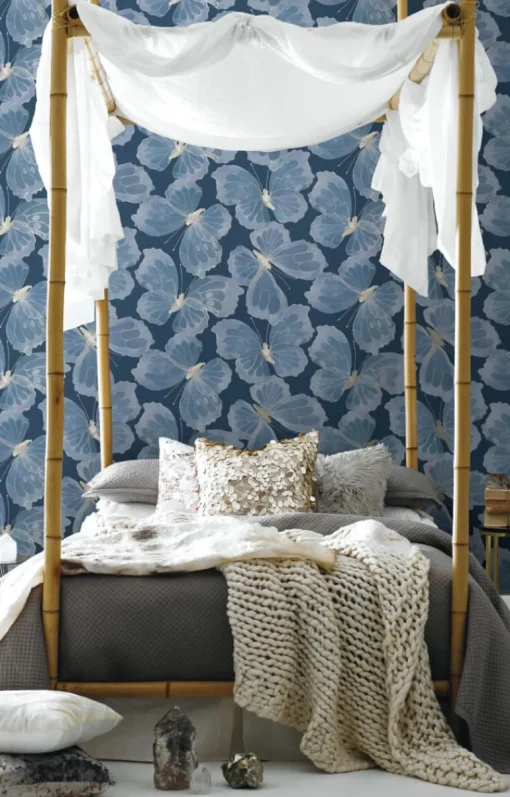 Aviva Stanoff Monarch Peel & Stick Wallpaper - Pewter