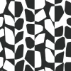Black & White Resource Library Primitive Vines Wallpaper - Black & White