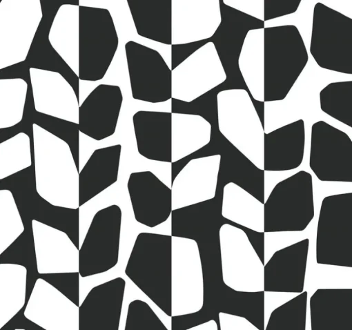 Black & White Resource Library Primitive Vines Wallpaper - Black & White