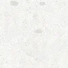 Black & White Resource Library Wood Block Blooms Wallpaper - Cream