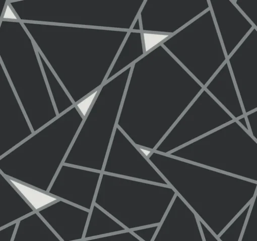 Black & White Resource Library Prismatic Wallpaper - Black & Silver