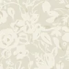 Blooms Second Edition Brushstroke Floral Wallpaper - Taupe