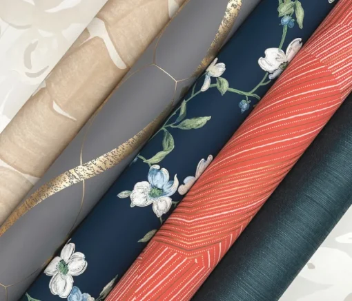 Blooms Second Edition Brushstroke Floral Wallpaper - Pearl