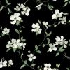 Blooms Second Edition Dogwood Wallpaper - Black