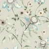 Blooms Second Edition Dream Blossom Wallpaper - Taupe & Aqua