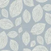 Candice Olson Casual Elegance Contoured Leaves Wallpaper - Indigo Blue