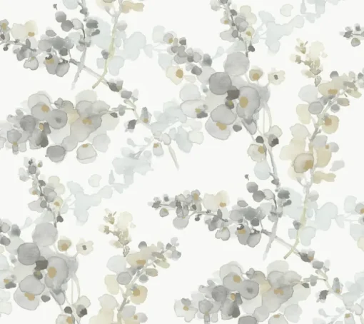 Candice Olson Casual Elegance Blossom Fling Wallpaper - Steel