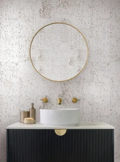 Candice Olson Casual Elegance Cork Wallpaper - White & Gold