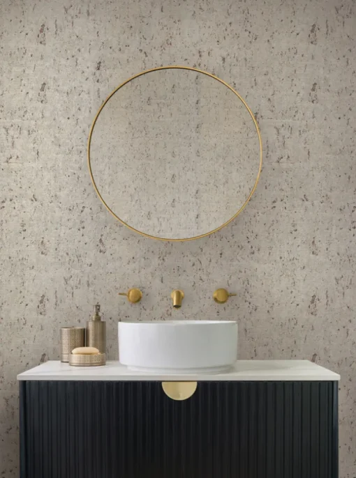 Candice Olson Casual Elegance Cork Wallpaper - Pearl & Gold