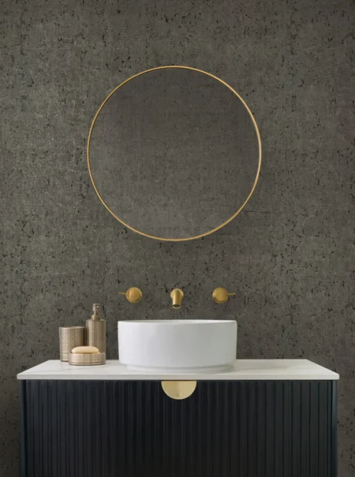 Candice Olson Casual Elegance Cork Wallpaper - Charcoal & Gold