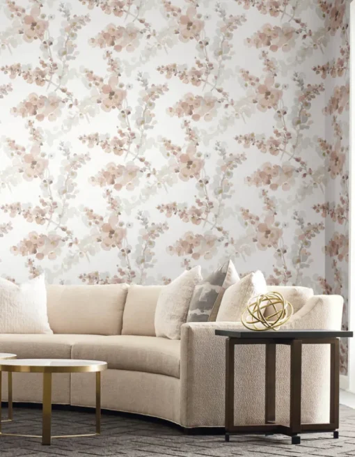Candice Olson Casual Elegance Blossom Fling Wallpaper - Clay