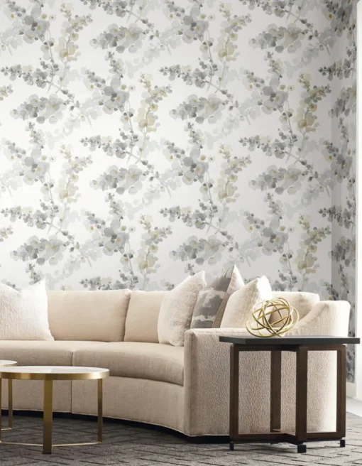 Candice Olson Casual Elegance Blossom Fling Wallpaper - Steel