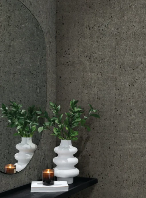 Candice Olson Casual Elegance Cork Wallpaper - Charcoal & Gold