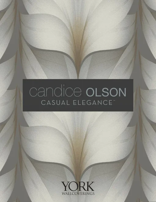 Candice Olson Casual Elegance Cork Wallpaper - Charcoal & Gold
