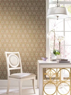 Candice Olson Modern Artisan Everlasting Wallpaper - Coral & Gold