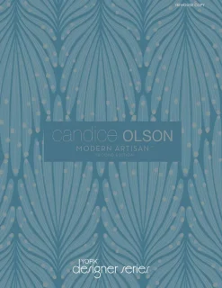 Candice Olson Modern Artisan Double Damask Wallpaper - White & Black