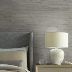 Candice Olson Modern Nature Metallic Jute Wallpaper - Silver