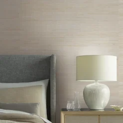 Candice Olson Modern Nature Metallic Jute Wallpaper - Beige & Silver