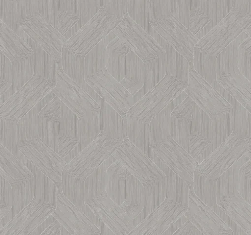 Candice Olson Natural Discovery Fine Line Geometric Wallpaper - Grey