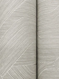 Candice Olson Natural Discovery Fine Line Geometric Wallpaper - Grey