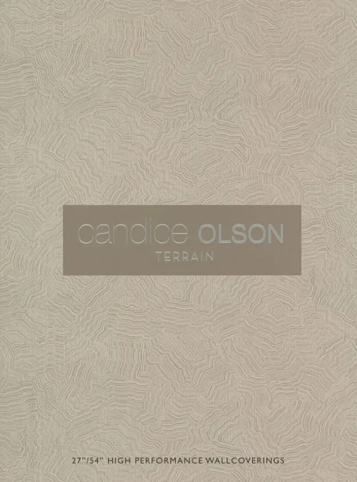 Candice Olson Terrain Tuck Stripe Wallpaper - Off White