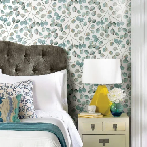 CatCoq Eucalyptus Peel & Stick Wallpaper - Gray