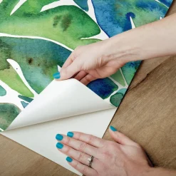 CatCoq Philodendron Peel & Stick Wallpaper - Green