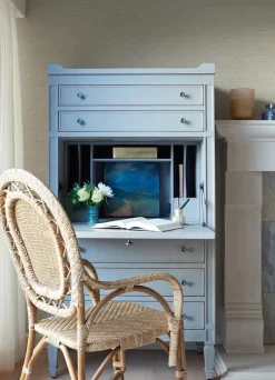 Chesapeake Blue Heron Balantine Weave Wallpaper - Neutral