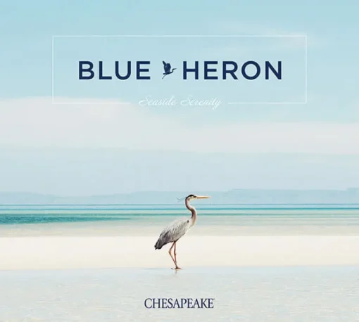 Chesapeake Blue Heron Spinnaker Netting Wallpaper - Aqua