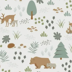 Chesapeake Fable Finola Bears Wallpaper - Moss