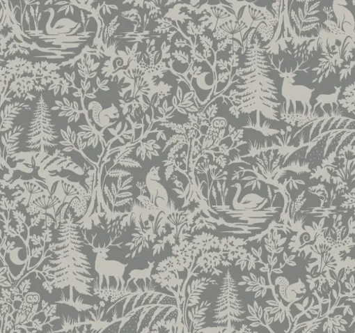 Chesapeake Kinfolk Alrick Forest Venture Wallpaper - Charcoal