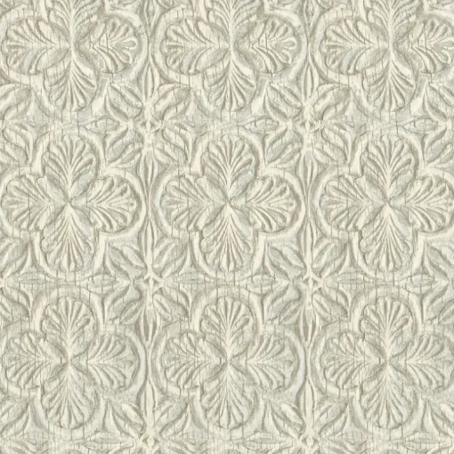 Chesapeake Kinfolk Karachi Wooden Damask Wallpaper - Aqua