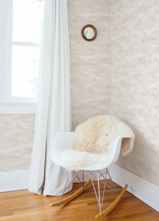 Chesapeake Thoreau Cirrus Wave Wallpaper - Blush