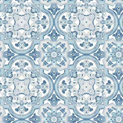 Chesapeake Thoreau Concord Wallpaper - Blue