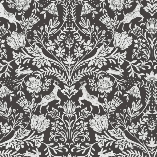 Chesapeake Thoreau Forest Dance Wallpaper - Charcoal