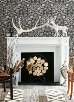 Chesapeake Thoreau Forest Dance Wallpaper - Charcoal