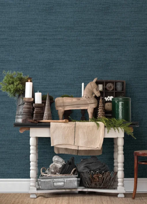 Chesapeake Thoreau Solitude Wallpaper - Navy