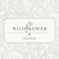 Chesapeake Wildflower Cannelle Brick Wallpaper - White