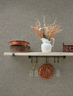 Chesapeake Wildflower Chambray Wallpaper - Grey