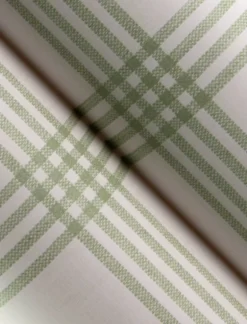 Chesapeake Wildflower Twain Plaid Wallpaper - Green