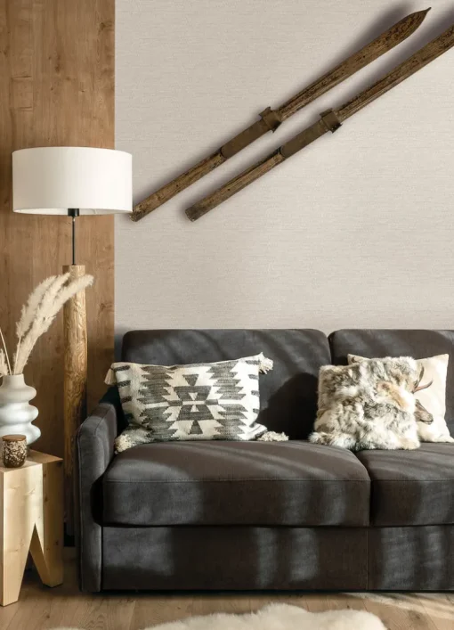 Chesapeake Yellowstone Plaited Grass Wallpaper - Cream