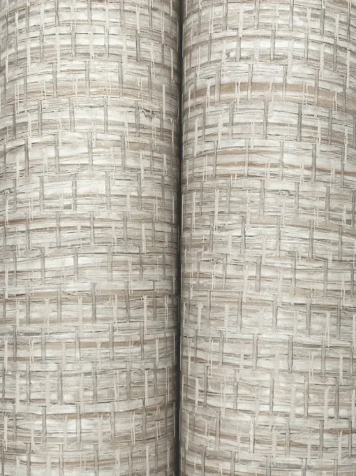 Chesapeake Yellowstone Plaited Grass Wallpaper - Grey