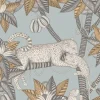 Cole & Son Ardmore-Jabula Satara Wallpaper - Slate & White Mica