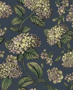 Cole & Son Fornasetti Senza Tempo II Ramo Di Ortensia Wallpaper - Ink