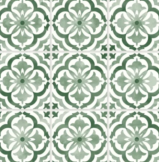 Daisy Bennett Sorento Tile Peel & Stick Wallpaper - Jungle Green