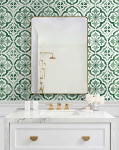 Daisy Bennett Sorento Tile Peel & Stick Wallpaper - Jungle Green